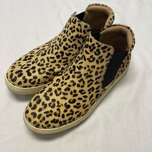 Coconuts by Matisse 8.5 Harlan Slip on Sneaker Leopard Cow Hair Upper